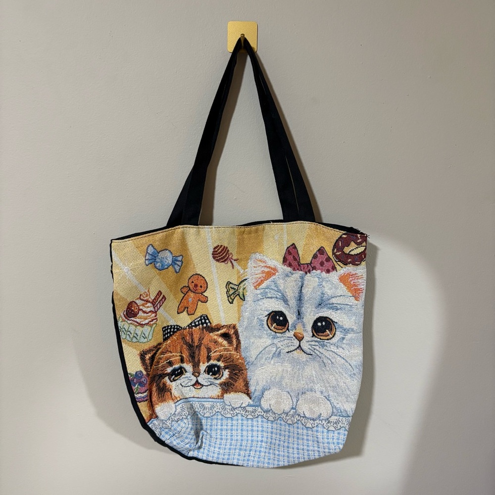 Cat‎ Tote Bag Cottagecore